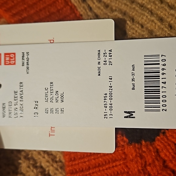 Uniqlo x Marni Orange Sweater - Picture 4 of 4